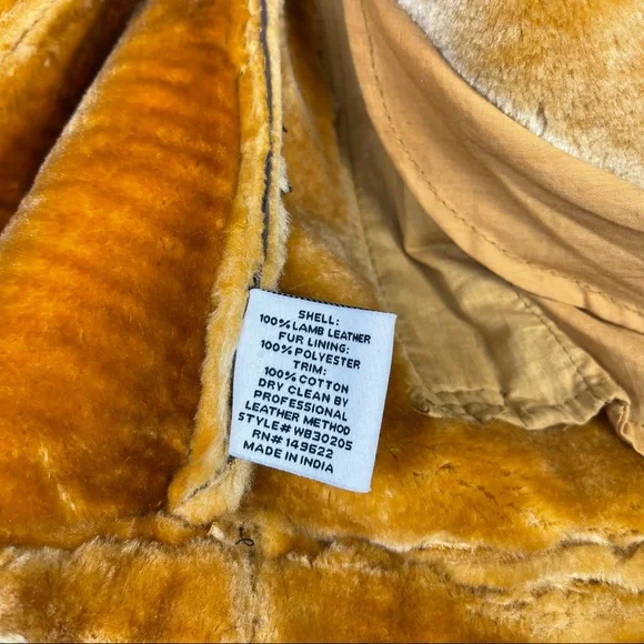 New Walter baker Eduardo faux fur trim leather jacket - Picture 9 of 16